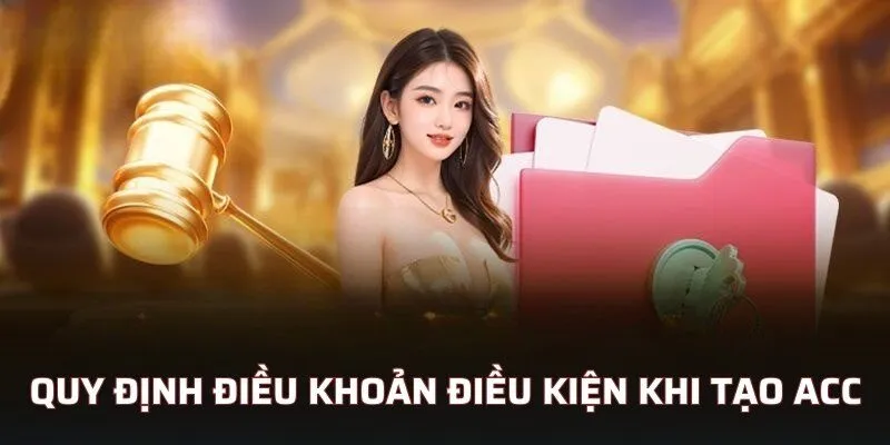 Quy định điều khoản điều kiện khi tạo acc